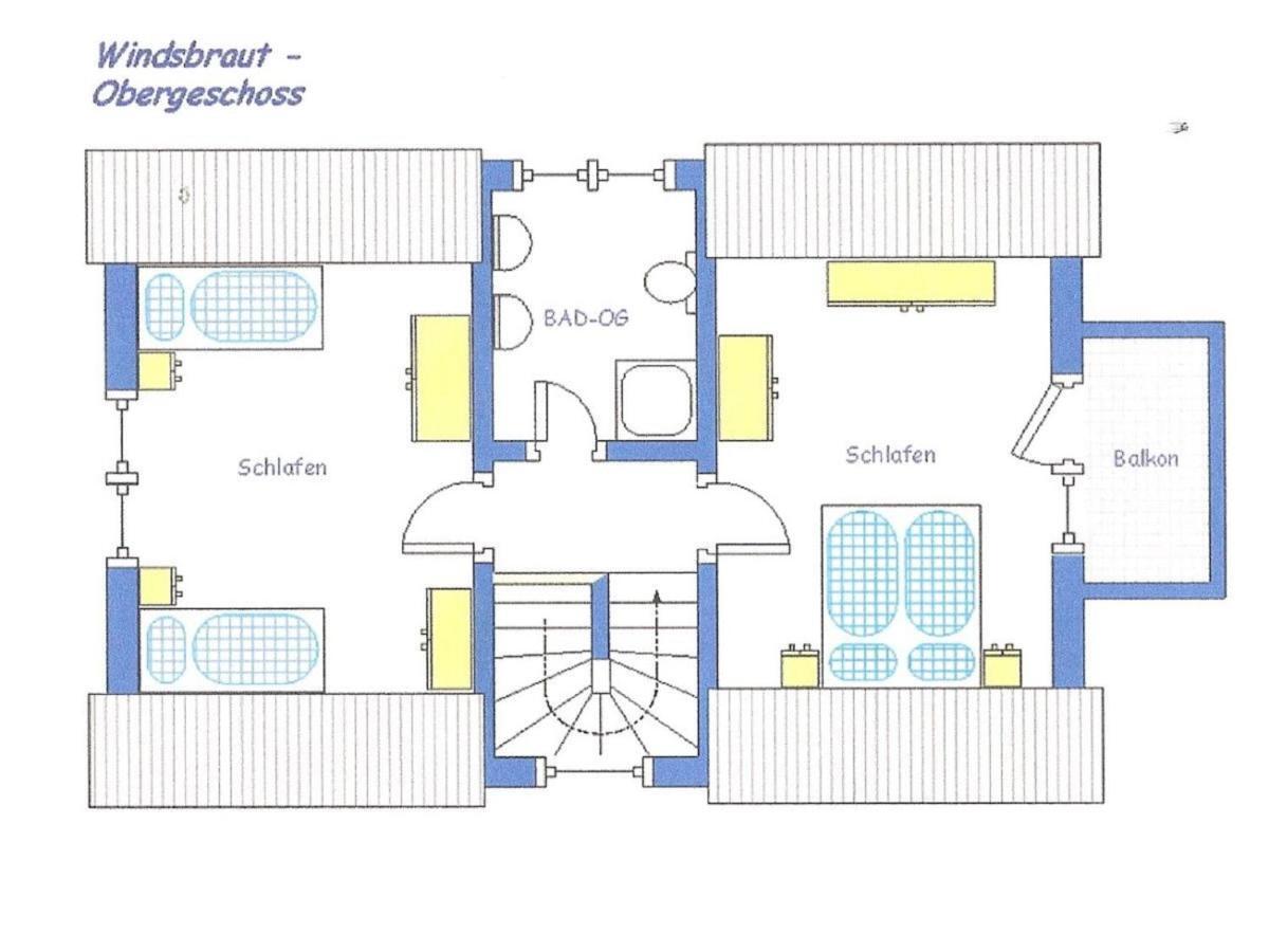 Villa Reetdachhaus Windsbraut Breege Esterno foto